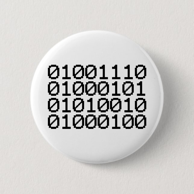 BINARY NERD BUTTON (Front)