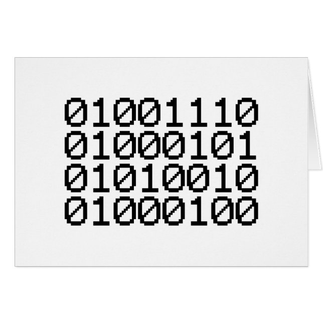 BINARY NERD CARD (Front Horizontal)