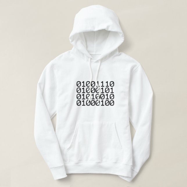 BINARY NERD HOODIE (Design Front)
