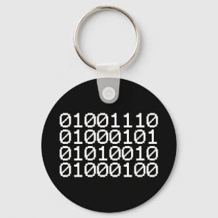 BINARY NERD KEYCHAIN