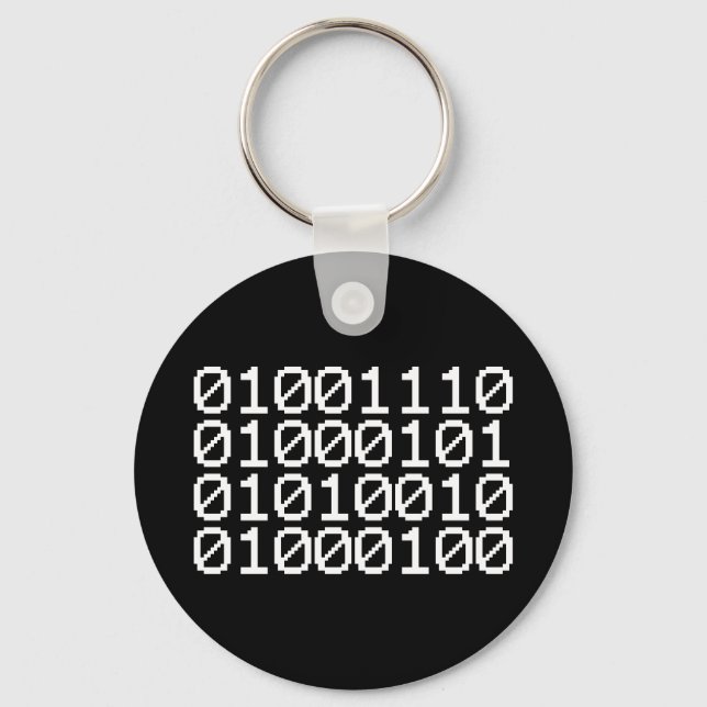BINARY NERD KEYCHAIN (Front)