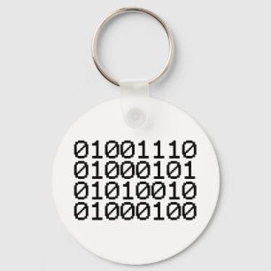 BINARY NERD KEYCHAIN