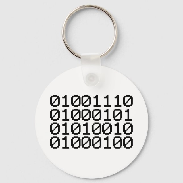 BINARY NERD KEYCHAIN (Front)