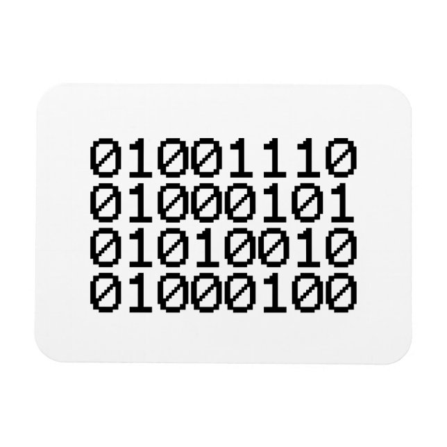 BINARY NERD MAGNET (Horizontal)