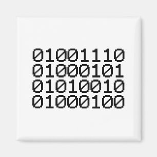 BINARY NERD MAGNET