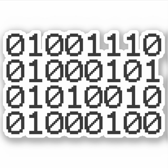BINARY NERD STICKER (Front)