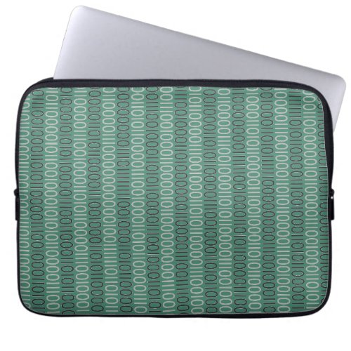 Binary Numbers Pattern Grey on any Color Laptop Sleeve