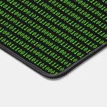 Binary Ones Zeroes - Retro Computer Nerd Theme Desk Mat