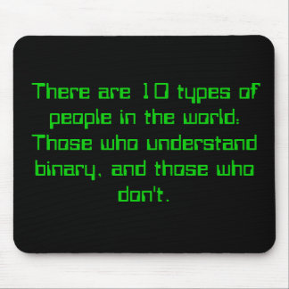 Binary People Mouse Pad