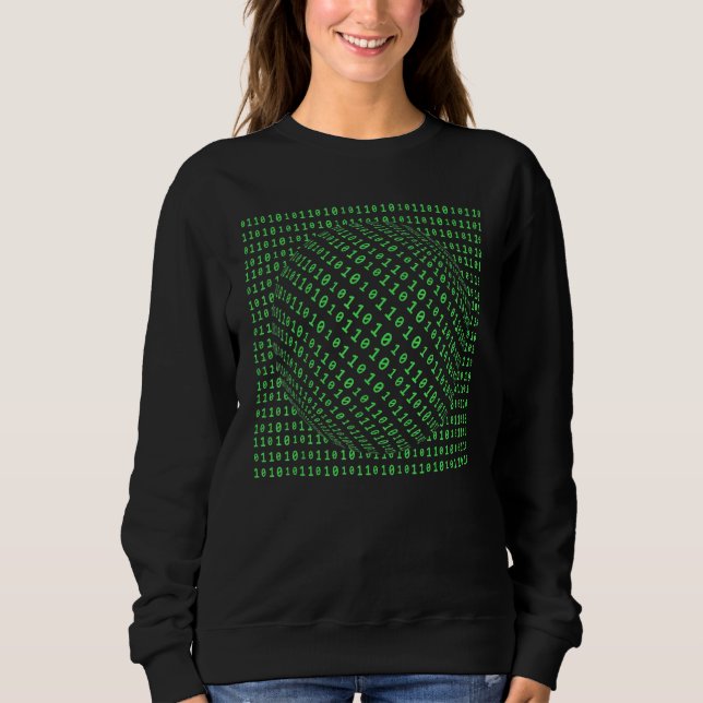 Binary Sphere Native Coding Computer Programming G Sweatshirt (Front)