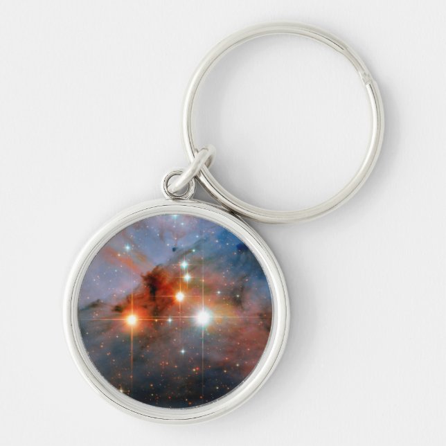 Binary Stars WR 25 & Tr16-244 - Hubble Space Photo Keychain (Front)