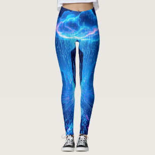 Binary Storm World of Digital Leggings Tights