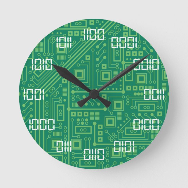 Binary Time Round Clock (Front)
