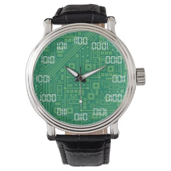 Binary Time Watch by robyriker at Zazzle