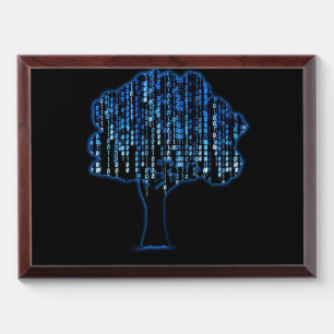 Binary Tree Coding Computer Programmer Award Plaque