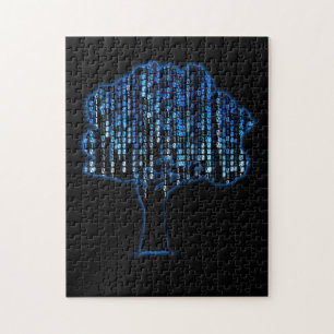 Binary Tree Coding Computer Programmer Jigsaw Puzzle