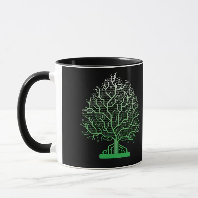 Binary Tree Computer Coding Programmer Mug (Left)