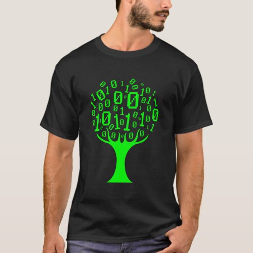 Binary Tree Computer Coding Web Developer Programm T_Shirt