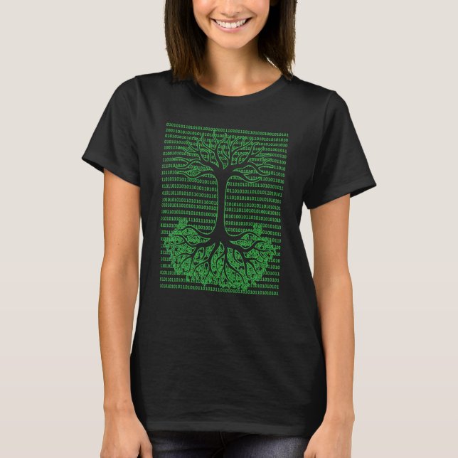 Binary Tree Computer Geek Mathematician Programmin T-Shirt (Front)