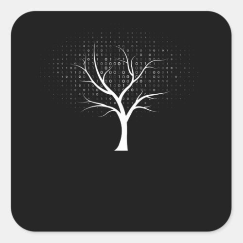 Binary Tree Square Sticker