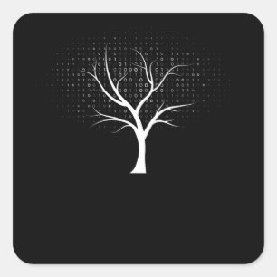 Binary Tree Square Sticker