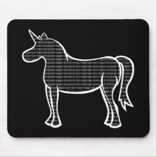 Binary Unicorn Mouse Pad