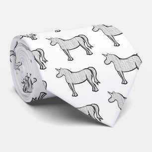 Binary Unicorn Neck Tie
