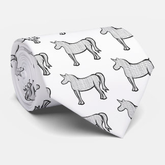 Binary Unicorn Neck Tie