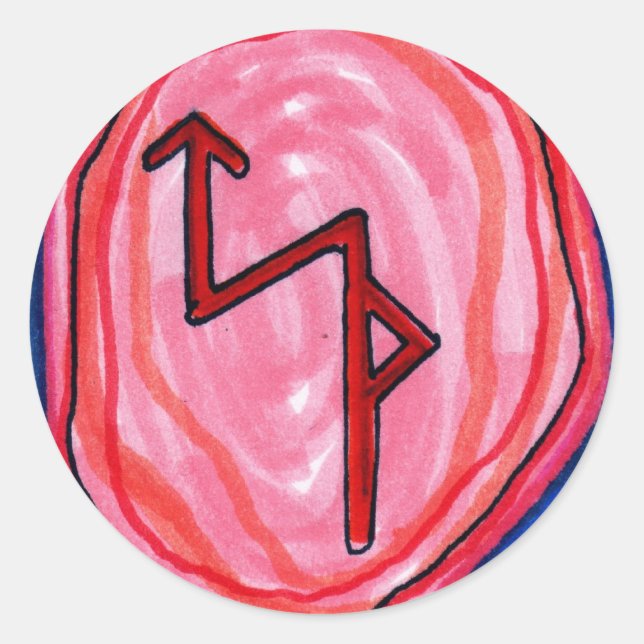 Bind Rune for Business Success Classic Round Sticker (Front)