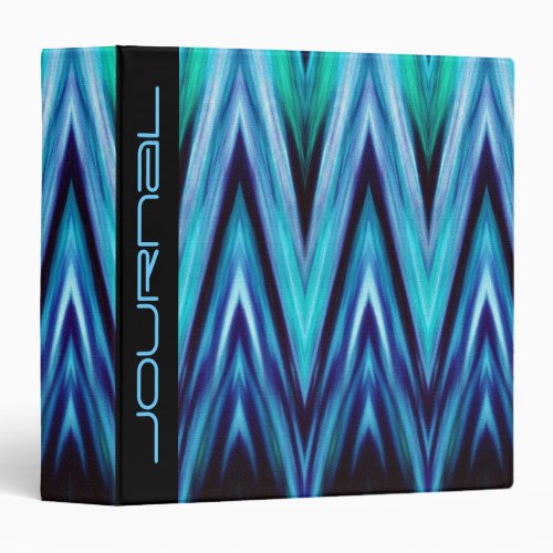 Binder Abstract Blue Zigzag Journal Template