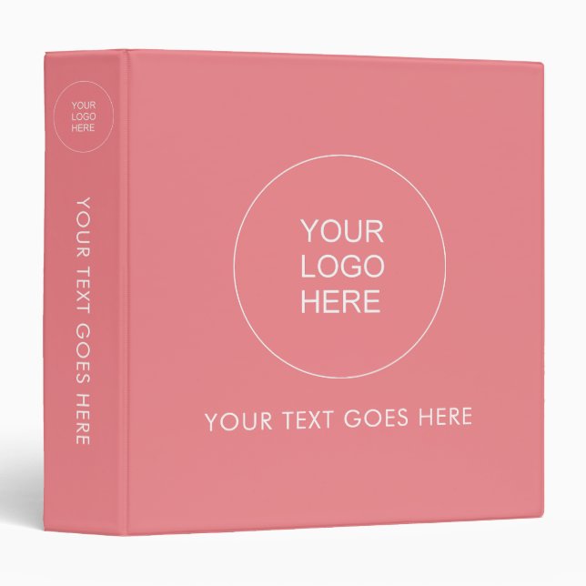 Binder Add Your Logo Text Here Template Charisma (Front/Spine)