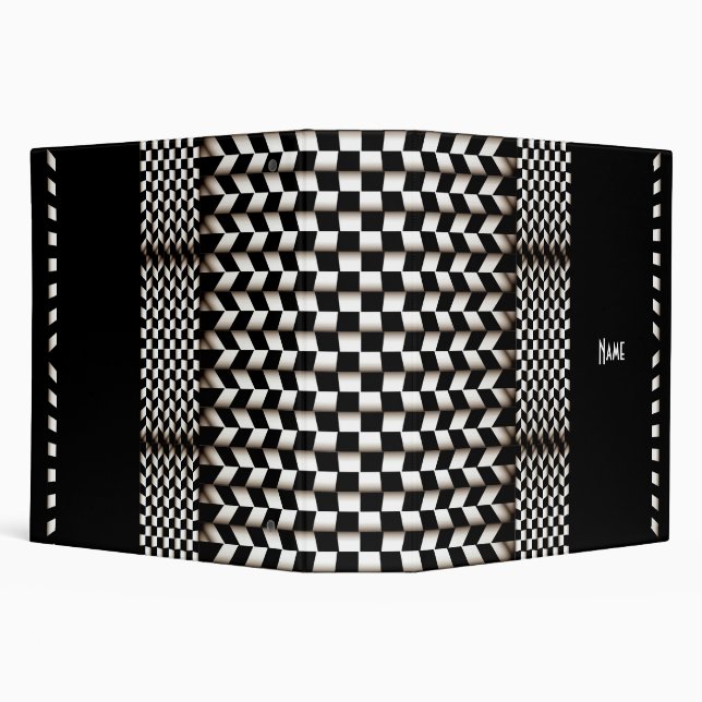 Binder Black White Checks (Background)