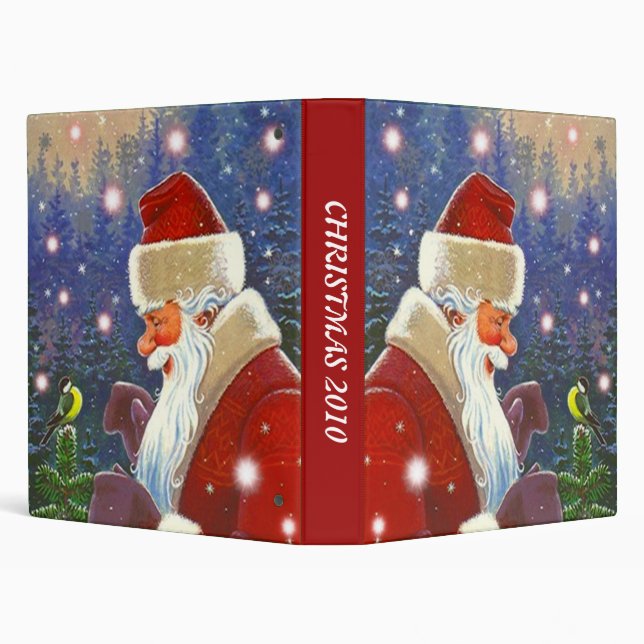 BINDER ~ BOOK OF CHRISTMAS CARDS HOLIDAY KEEPSAKE (Background)