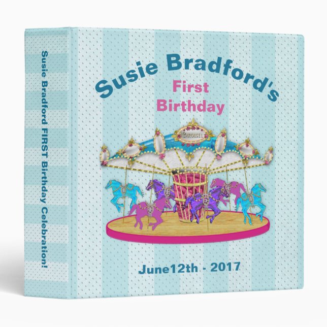 Binder - Carousel - Merry-Go-Round Binder (Front/Spine)