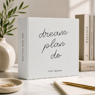 Binder Dream Plan Do Minimalist Stationery File