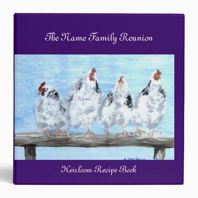 Binder, Family Reunion Recipe Book Binder (Front)