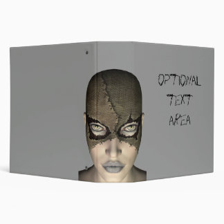 Binder - Female face, with optional text area 2"