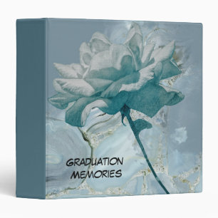 Binder for Graduation Memories Turquoise Rose