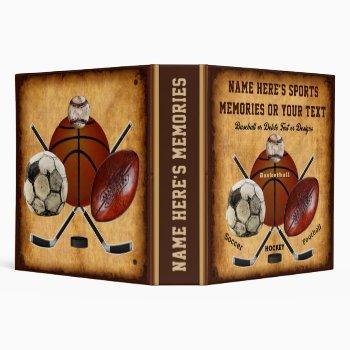 Binder For Sports Cards  Cool Gifts For Sports Fan by YourSportsGifts at Zazzle