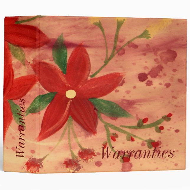 Binder For Warranties (Front/Spine)