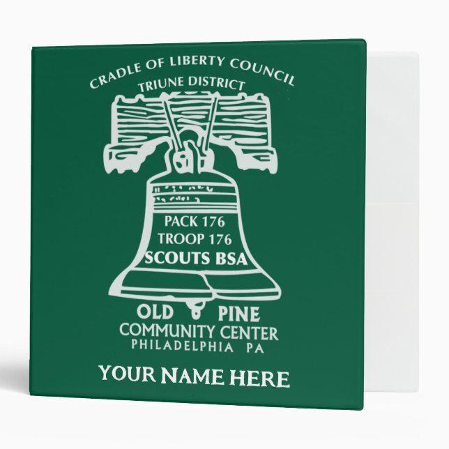 Binder - Forest Green (Personalized) (Front/Inside)