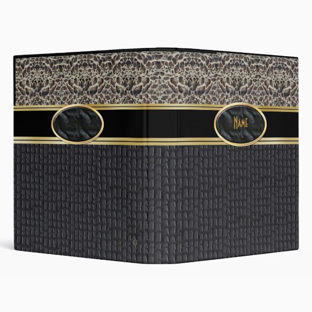 Binder Gold Leather Look Ocelot Skin (Background)