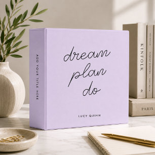 Binder   Lavender Custom Goal Planner Organizer