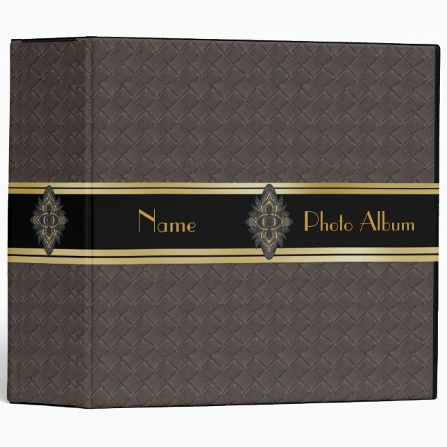Binder Leather Look Photo Album Business Office (Front/Spine)