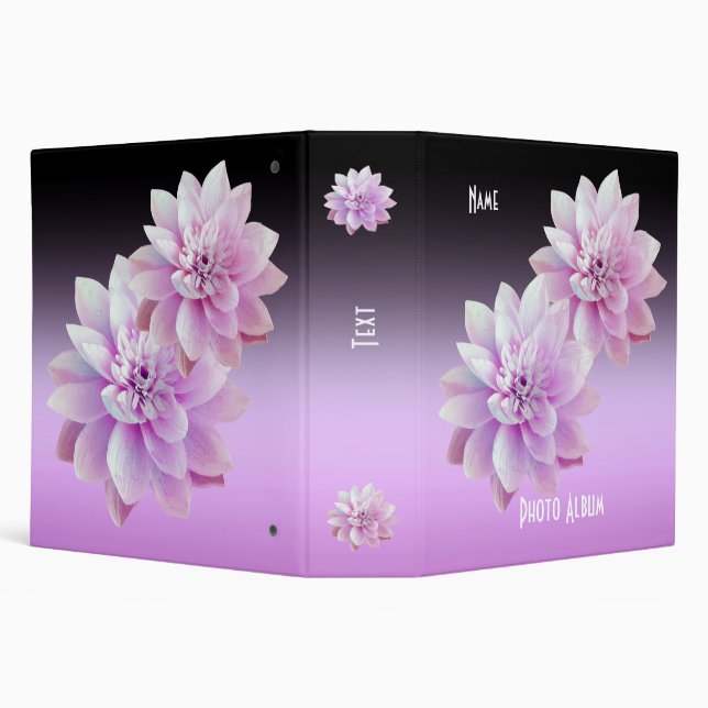 Binder Lotus Flowers Purple Photo Album (Background)