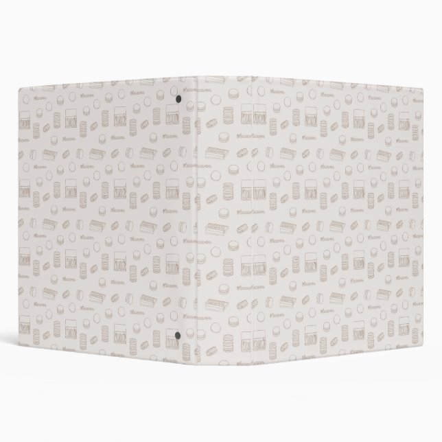 Binder Macaron Line Art (Background)