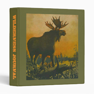 BINDER ~ MOOSE WADING REMOTE WILDERNESS JOURNAL