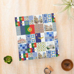Binder of Portugal Flag and Azores Flag