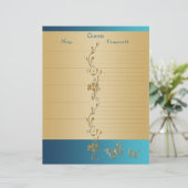 Binder Paper for use as Guestbook (Standing Front)
