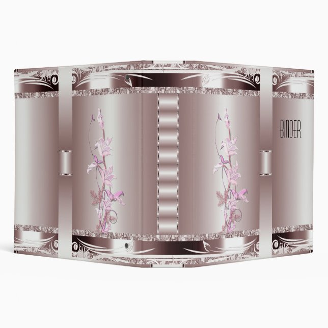 Binder Photo Album Light Pink Art Deco (Background)